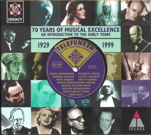 Various - The Telefunken Legacy - 70 Years Of Musical Excellence - An Introduction To The Early Years - 1929 1999 (CD, Comp, Mono) (Near Mint (NM or M-))