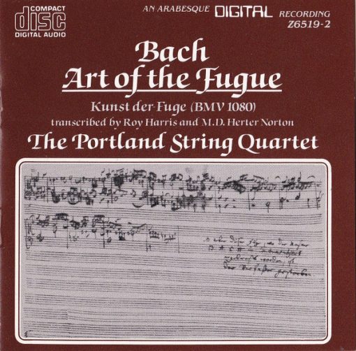 Johann Sebastian Bach / The Portland String Quartet - Art Of The Fugue: Kunst Der Fuge (BMV 1080) (2xCD, Album) (Near Mint (NM or M-))