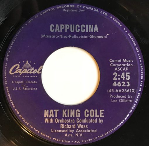 Nat King Cole - Cappuccina / Let True Love Begin (7", Single) (Near Mint (NM or M-))