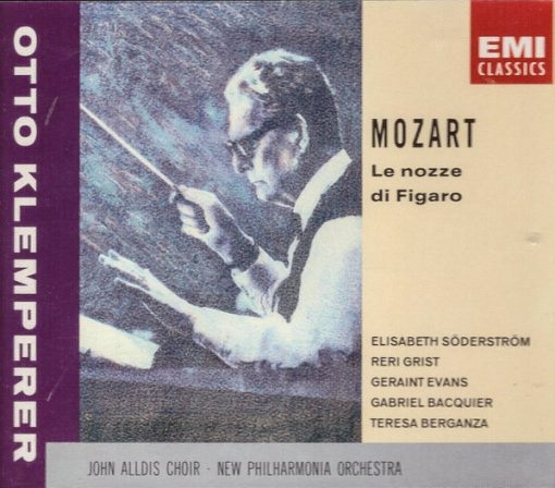 Wolfgang Amadeus Mozart, Otto Klemperer, Elisabeth Söderström, Reri Grist, Geraint Evans, Gabriel Bacquier, Teresa Berganza, John Alldis Choir, New Philharmonia Orchestra - Le Nozze Di Figaro (3xCD, Album, RE, RM) (Near Mint (NM or M-))