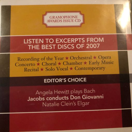 Various - Gramophone Awards 2007 (CD, Promo, Smplr) (Near Mint (NM or M-))