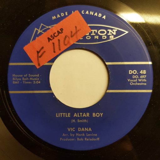 Vic Dana - Little Altar Boy / Hello, Roommate (7", Single) (Very Good Plus (VG+))