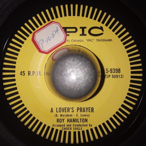 Roy Hamilton (5) - A Lover's Prayer / Never Let Me Go (7", Single) (Very Good Plus (VG+))