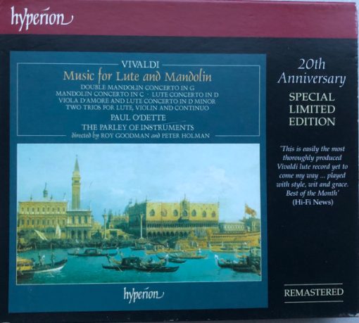 Antonio Vivaldi, Paul O'Dette, The Parley Of Instruments - Music For Lute And Mandolin (CD, Album, RE, RM) (Near Mint (NM or M-))