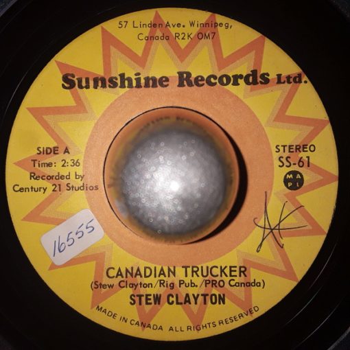 Stew Clayton - Canadian Trucker / The Oak Lake Ordeal (7", Single) (Very Good Plus (VG+))