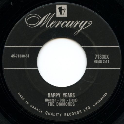 The Diamonds - Happy Years (7", Single) (Near Mint (NM or M-))