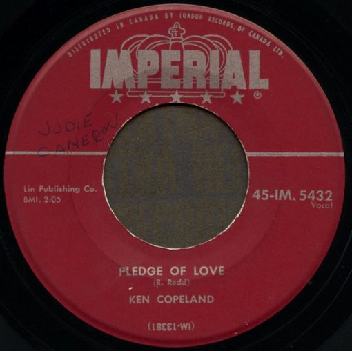 Kenneth Copeland / The Mints - Pledge Of Love / Night Air (7", Single) (Near Mint (NM or M-))