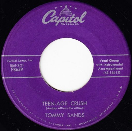 Tommy Sands - Teen-Age Crush / Hep Dee Hootie (7", Single, Scr) (Near Mint (NM or M-))