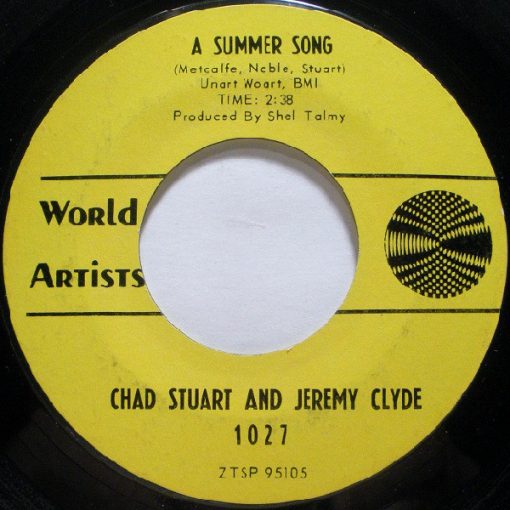 Chad & Jeremy - A Summer Song / No Tears For Johnnie (7", Single, Mono, Pit) (Very Good (VG))