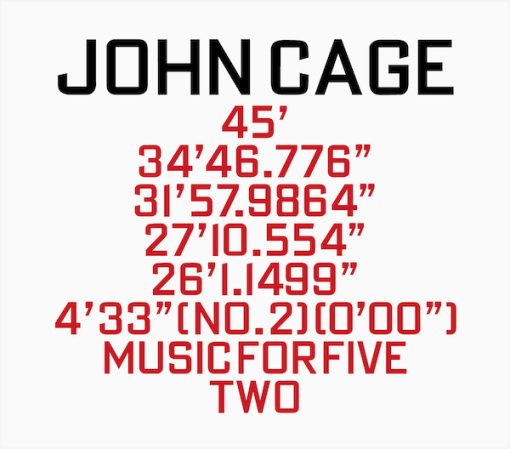 John Cage - 45' / 34'46.776" / 31'57.9864" / 27'10.554" / 26'1.1499" / 4'33" / Music For Five / Two (2xCD, Album, Sli) (Near Mint (NM or M-))