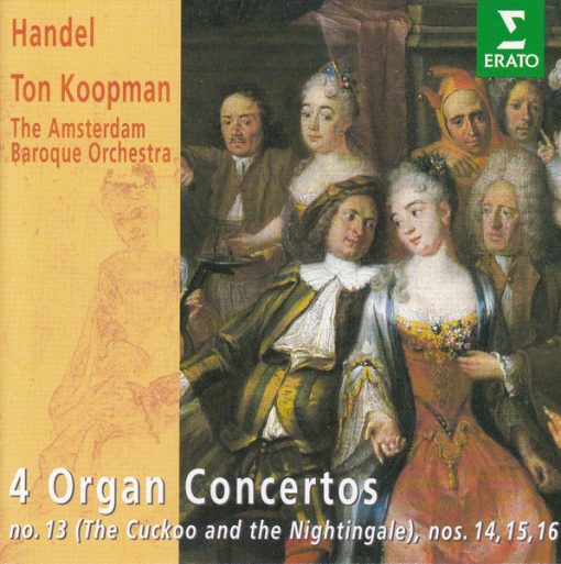 Ton Koopman, The Amsterdam Baroque Orchestra, Georg Friedrich Händel - 4 Organ Concertos - No. 13 (The Cuckoo And The Nightingale), Nos. 14, 15, 16 (CD, Album) (Near Mint (NM or M-))