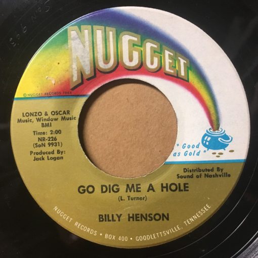 Billy Henson - Go Dig Me A Hole (7", Single) (Very Good (VG))