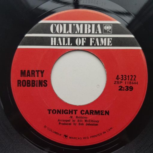 Marty Robbins - Tonight Carmen / Gardenias In Her Hair (7", RE) (Very Good Plus (VG+))