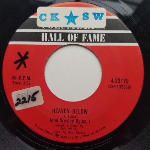 John Wesley Ryles - Kay / Heaven Below (7", RE) (Near Mint (NM or M-))