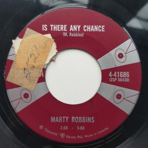 Marty Robbins - Is There Any Chance (7", Single) (Near Mint (NM or M-))