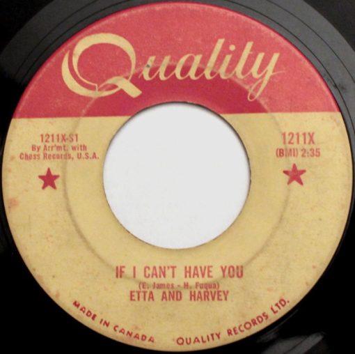 Etta & Harvey - If I Can't Have You / My Heart Cries (7", Single) (Very Good Plus (VG+))