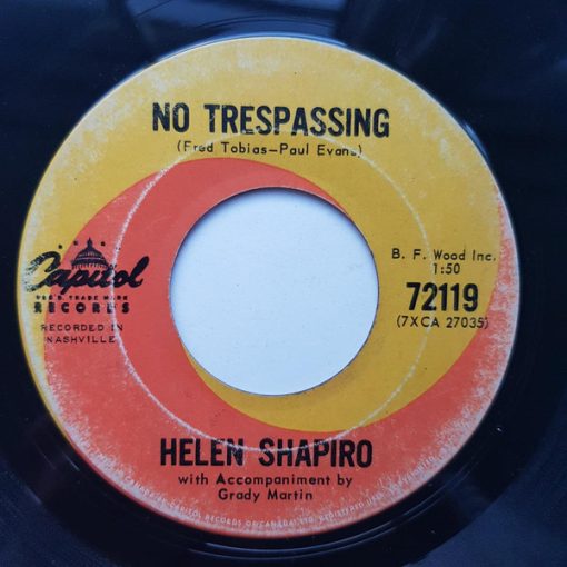 Helen Shapiro - No Trespassing (7", Single) (Near Mint (NM or M-))