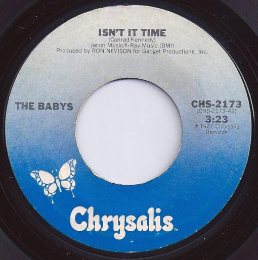 The Babys - Isn't It Time (7", Single, RP, Styrene, Ter) (Near Mint (NM or M-))