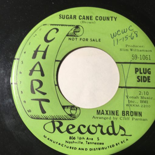 Maxine Brown (2) - Sugar Cane County / My Biggest Mistake (7", Promo, Gre) (Very Good Plus (VG+))