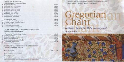 Choralschola Der Benediktinerabtei Münsterschwarzach & Choralschola Kloster Einsiedeln - Gregorian Chant (CD, Comp) (Near Mint (NM or M-))