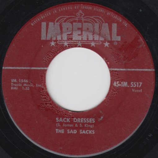 The Sad Sacks - Sack Dresses (7") (Very Good Plus (VG+))