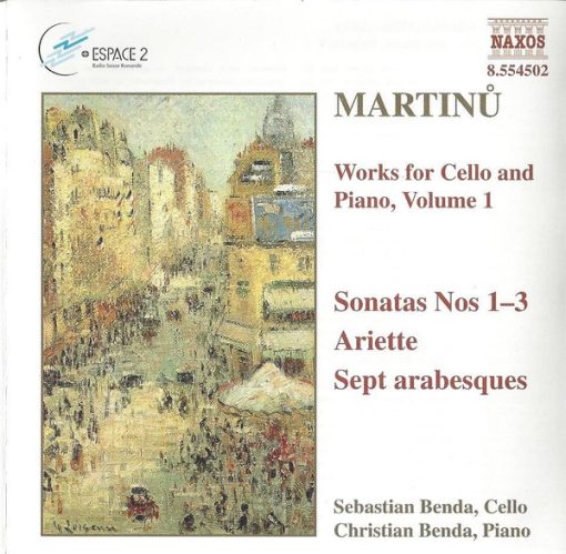 Bohuslav Martinů - Sebastian Benda, Christian Benda - Works For Cello And Piano, Volume 1: Sonatas Nos 1-3, Ariette, Sept Arabesques (CD, Album) (Near Mint (NM or M-))