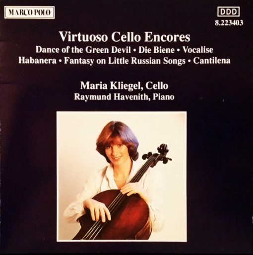 Maria Kliegel, Raymund Havenith - Virtuoso Cello Encores (Dance Of The Green Devil • Die Biene • Vocalise • Fantasy On Little Russian Songs • Cantilena) (CD) (Near Mint (NM or M-))