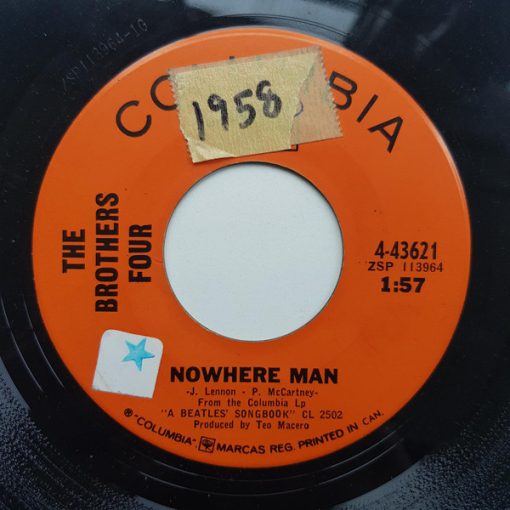 The Brothers Four - Nowhere Man (7", Single) (Near Mint (NM or M-))