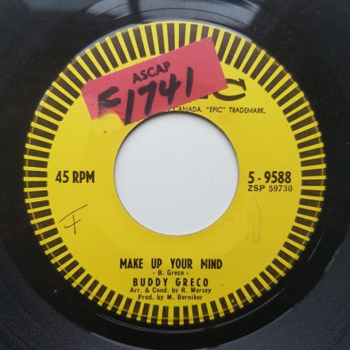 Buddy Greco - Make Up Your Mind / What Now My Love (7", Single) (Near Mint (NM or M-))