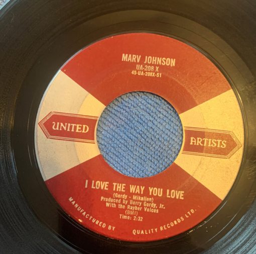 Marv Johnson - I Love The Way You Love (7") (Near Mint (NM or M-))