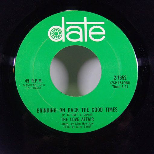 The Love Affair - Bringing On Back The Good Times (7", Single, Mono) (Near Mint (NM or M-))