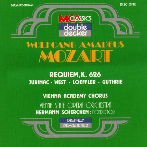 Wolfgang Amadeus Mozart / Joseph Haydn, Wiener Akademie Kammerchor, Orchester Der Wiener Staatsoper, Hermann Scherchen / René Leibowitz - Requiem, K.626; Four Sacred Choral Works / The Seven Last Words Of Christ (2xCD, RE, RM + Box, Comp, Sli) (Near Mint (NM or M-))