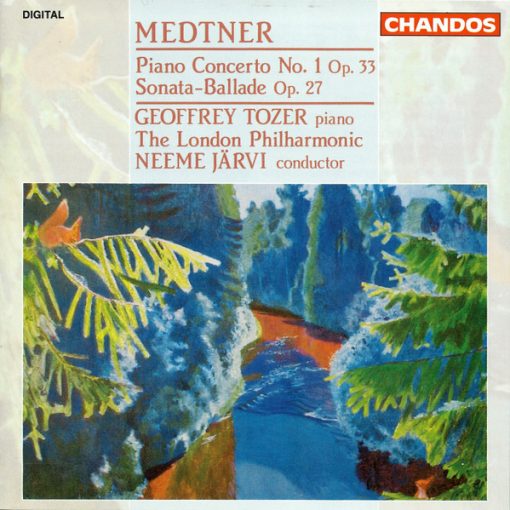 Nikolai Medtner, Geoffrey Tozer (2), London Philharmonic Orchestra, Neeme Järvi - Piano Concerto No 1 / Sonata-Ballade Op.27 (CD) (Mint (M))