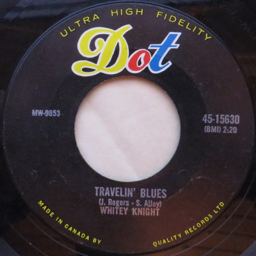 Whitey Knight - Travelin' Blues / Take Me In Your Arms (7", Single) (Very Good (VG))