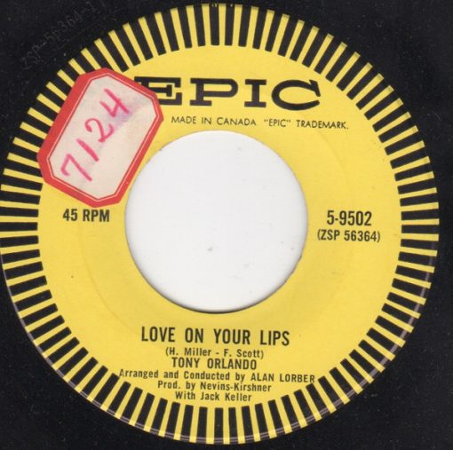 Tony Orlando - Love On Your Lips (7", Single) (Very Good Plus (VG+))