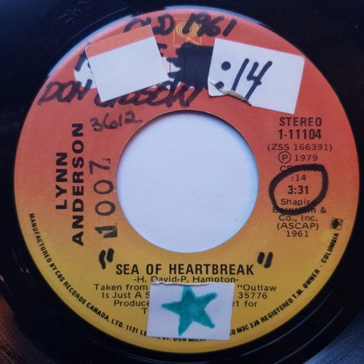 Lynn Anderson - Sea Of Heartbreak / Say You Will (7", Single) (Very Good Plus (VG+))