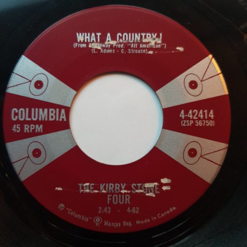 The Kirby Stone Four - What A Country / If I Were A Bell (7", Single) (Very Good Plus (VG+))