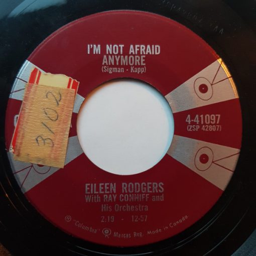 Eileen Rodgers - I'm Not Afraid Anymore / Just In Case You Change Your Mind (7", Single) (Very Good Plus (VG+))