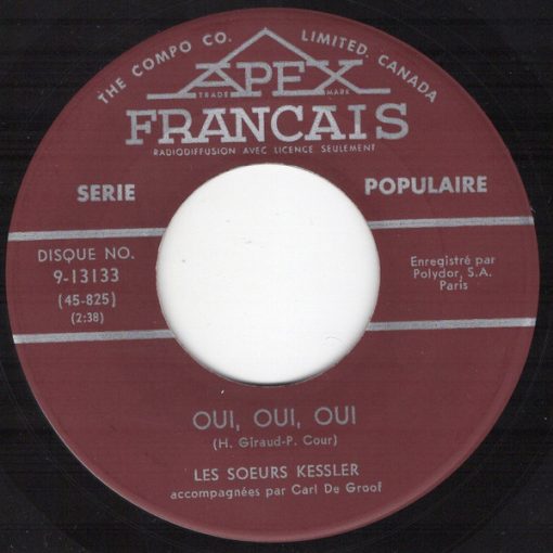 Alice & Ellen Kessler - Oui, Oui, Oui / Signore (7", Single) (Near Mint (NM or M-))