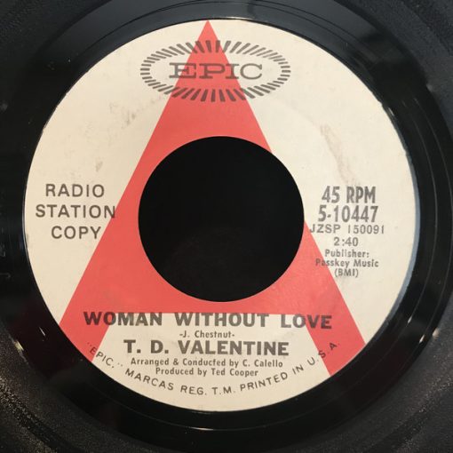 T.D. Valentine - Evil Woman / Woman Without Love (7", Promo) (Near Mint (NM or M-))