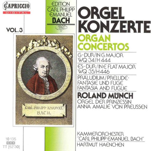 Carl Philipp Emanuel Bach / Roland Münch • Kammerorchester Carl Philipp Emanuel Bach • Hartmut Haenchen - Orgelkonzerte • Organ Concertos (CD, Album) (Near Mint (NM or M-))