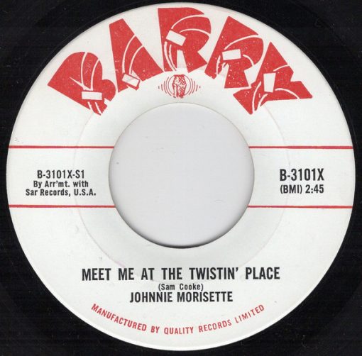 Johnnie Morisette - Meet Me At The Twistin' Place / Anytime, Anyplace, Anywhere (7", Single) (Near Mint (NM or M-))