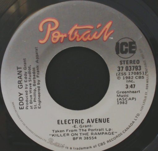 Eddy Grant - Electric Avenue / Time Warp (7", Single, Gre) (Near Mint (NM or M-))