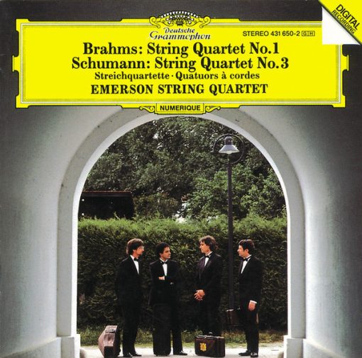 Johannes Brahms / Robert Schumann – Emerson String Quartet - String Quartet No. 1 / String Quartet No. 3 (Streichquartette = Quatuors À Cordes) (CD, PDO) (Near Mint (NM or M-))