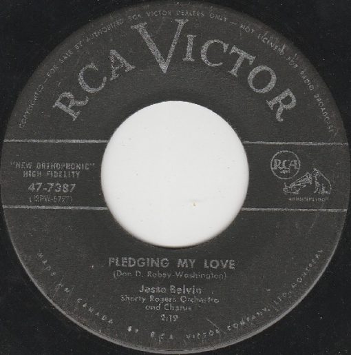 Jesse Belvin - Pledging My Love / Funny (7", Single) (Near Mint (NM or M-))