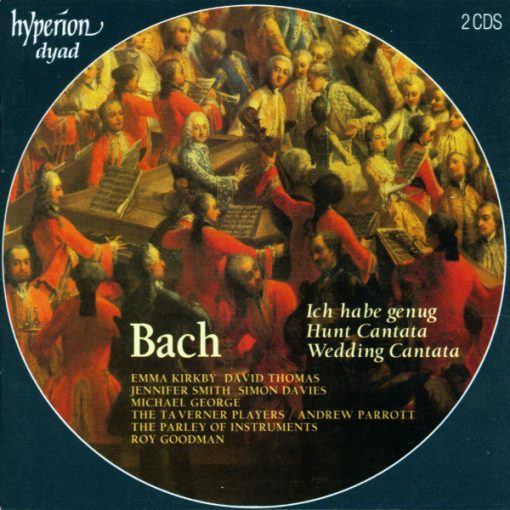 Johann Sebastian Bach / Emma Kirkby • David Thomas (9) • Jennifer Smith (3) • Simon Davies (3) • Michael George (3) • Taverner Players • Andrew Parrott • The Parley Of Instruments • Roy Goodman - Ich Habe Genug - Hunt Cantata & Wedding Cantata (2xCD, Album) (Near Mint (NM or M-))