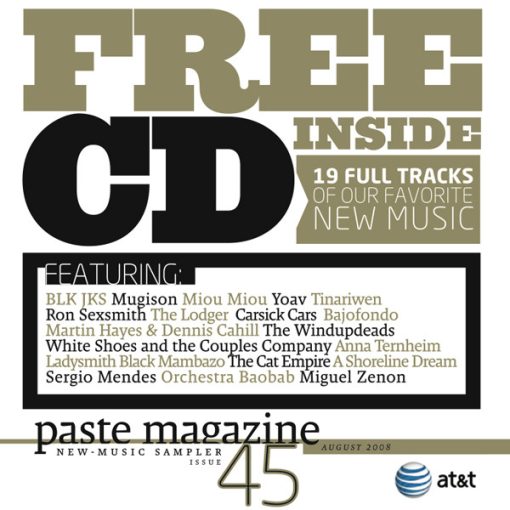 Various - Paste Magazine New - Music Sampler August 2008 Issue 45 (CD, Comp) (Near Mint (NM or M-))