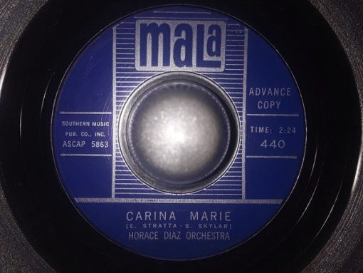 Horace Diaz Orchestra - Carina Marie (7", Single, Promo) (Very Good Plus (VG+))