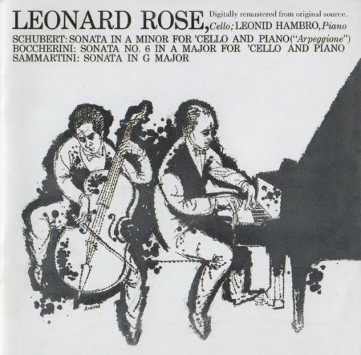 Leonard Rose, Leonid Hambro, Franz Schubert / Luigi Boccherini / Giovanni Sammartini - Sonatas (CD, RE, RM) (Near Mint (NM or M-))