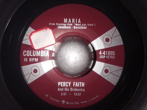 Percy Faith & His Orchestra - Maria (7", Single) (Very Good Plus (VG+))